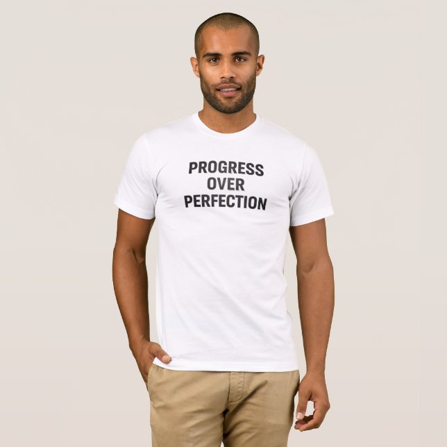 T-shirt Chandail Focus sur le progrès et non la perfection (Devant entier)