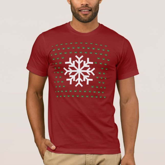 T-shirt Chandail laid de flocon de neige (Devant)