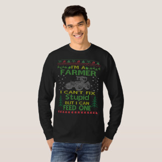 T-shirt Chandail laid de Noël d'agriculteur