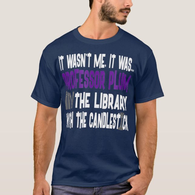 T-shirt Chandelier de bibliothèque Plum Professeur - Chemi (Devant)