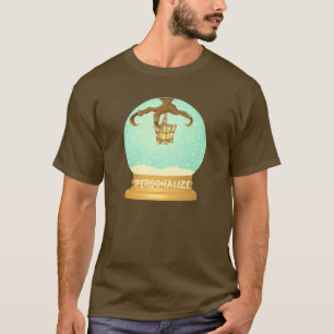 T-shirt Chandelier en os de talon d'hibou tomber un globe 