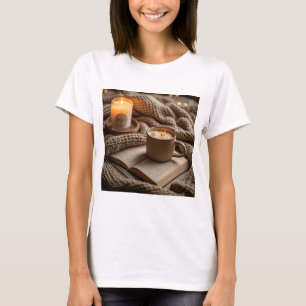 T-shirt Chandelles et couverture chaleureuses