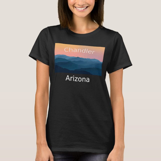 T-shirt Chandler Arizona Mountain sunset hometown (Devant)
