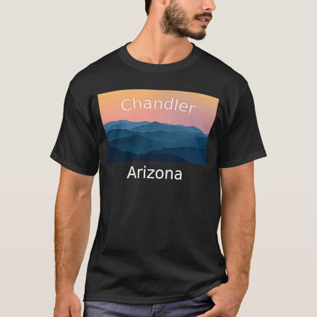 T-shirt Chandler Arizona Mountain sunset hometown (Devant)