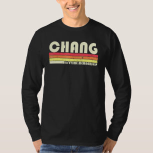 T-shirt Chang Nom de famille Retro Vintage 80s 90s Anniver