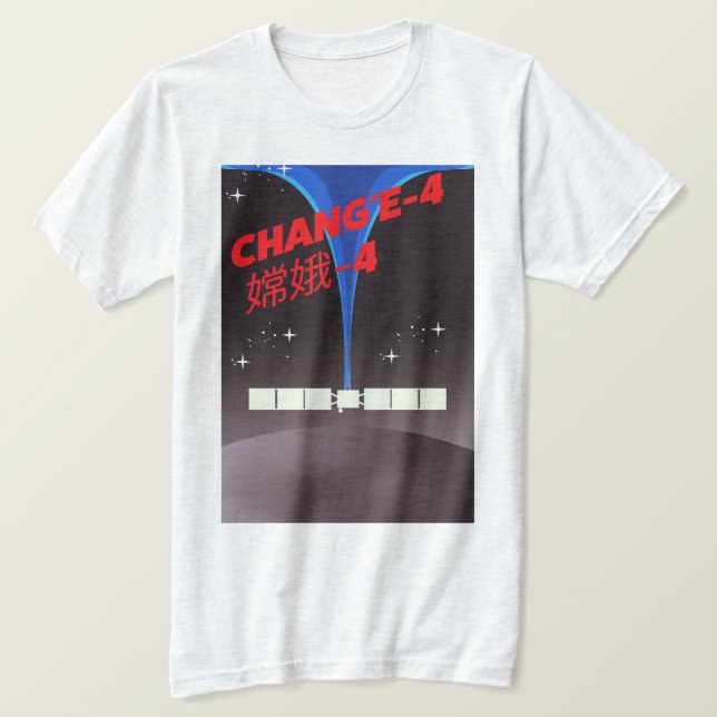 T-shirt Chang'e-4 China space Art. (Design devant)