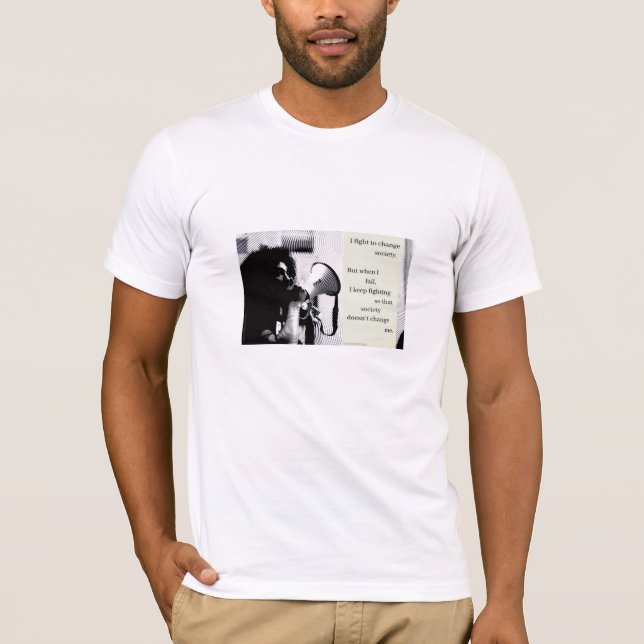 T-shirt Change society T (Devant)