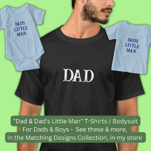 T-shirt Change Text / Title - "DAD" - Matching Father Son