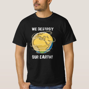T-shirt Changement climatique Futur CO2 Planète Terre Idée