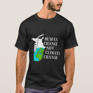 T-shirt Changement Climatique Humain Réchauffement Climati