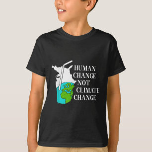 T-shirt Changement climatique humain Réchauffement climati
