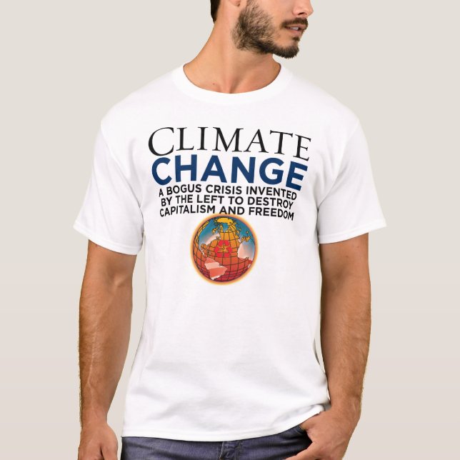 T-shirt Changement climatique - le vert est le nouveau (Devant)