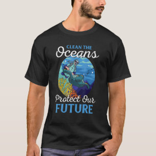 T-shirt Changement climatique Nettoyer Les Océans Protéger