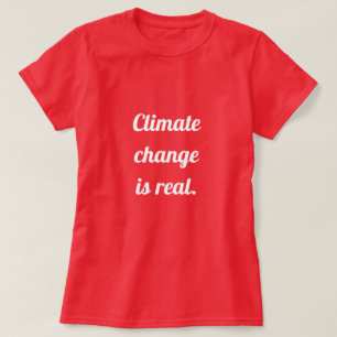 T-shirt Changement climatique : Rouge