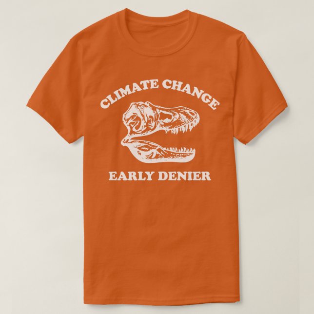 T-shirt Changement climatique : un danger précoce (Design devant)