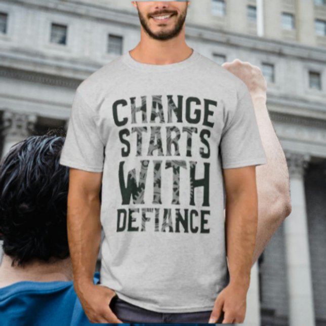 T-shirt Changement Commence Avec Chemise De Défi (Créateur téléchargé)