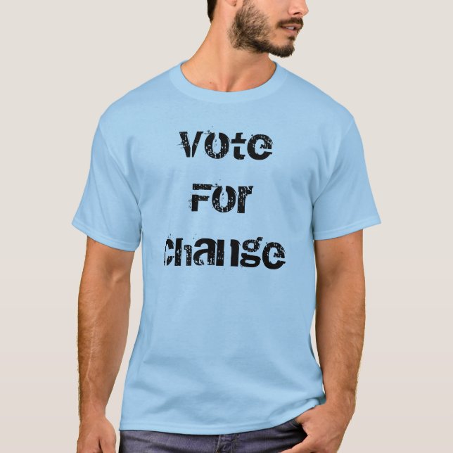 T-shirt Changement Obama de VoteFor (Devant)