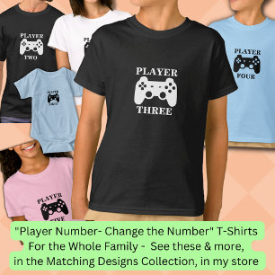 T-shirt Changer le numéro, Joueur deux jumelé gamer du gar
