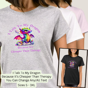 T-shirt Changer Le Texte, Parlez À Dragon Moins Cher Que L
