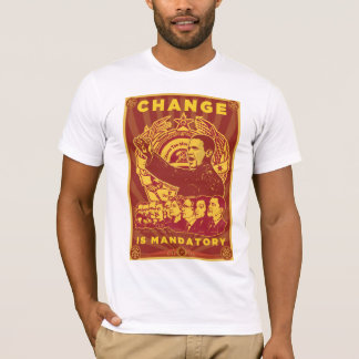 T-shirt Changez est obligatoire ! Camarade Obama Spoof