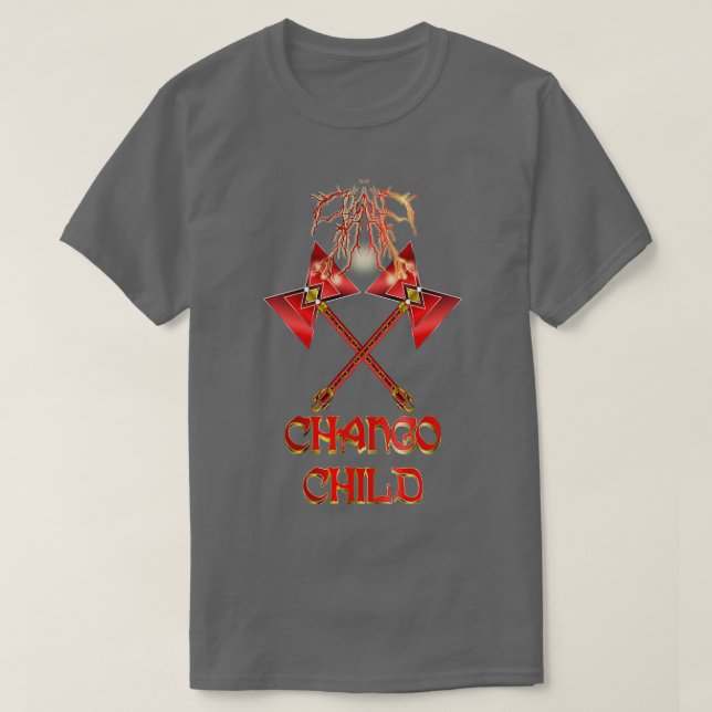 T-shirt Chango Lightning Enfant Chargé Twin Double Ax (Design devant)