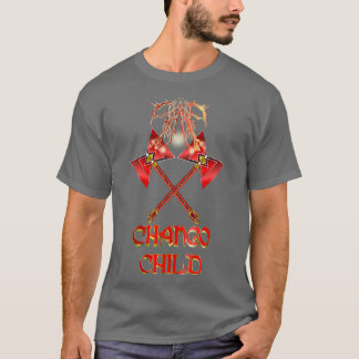 T-shirt Chango Lightning Enfant Chargé Twin Double Ax