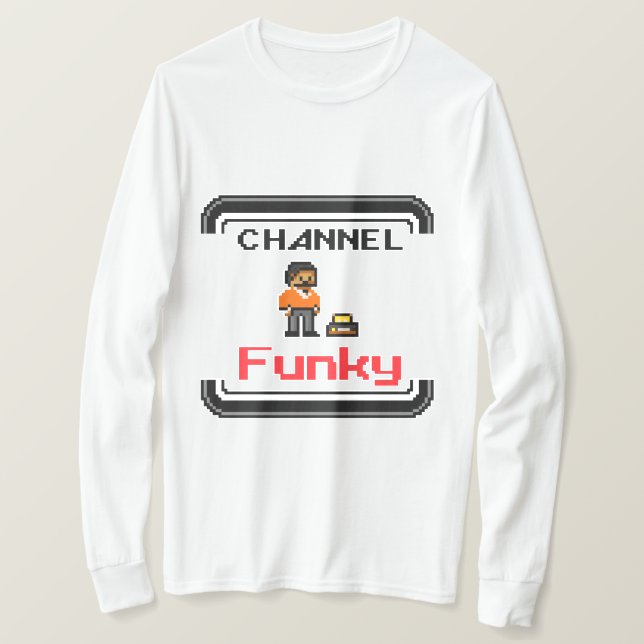 T-shirt Channel Funky Pixel Art (Design devant)