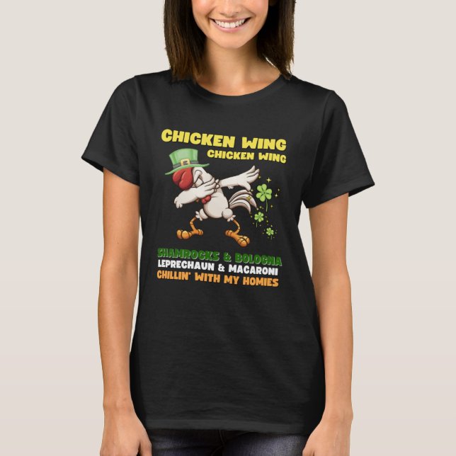 T-shirt Chanson d'aile de poulet Chanson d'aile de poulet  (Devant)