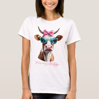 T-shirt Chanson de vache hilariée