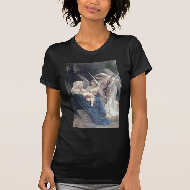 T-shirt Chanson des anges peignant l'antique bébé religion (Devant)
