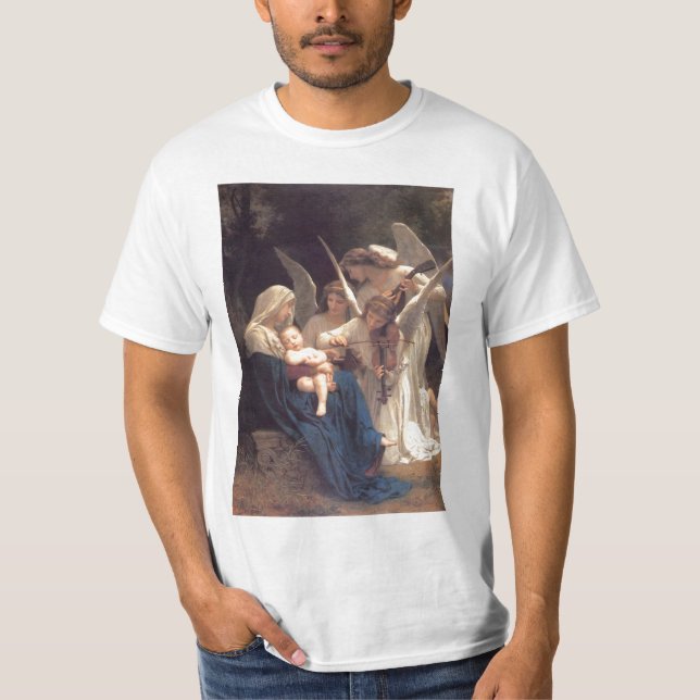T-shirt Chanson des anges - William-Adolphe Bouguereau (Devant)
