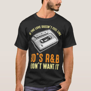 T-shirt Chanson des années 90 R&B Music Cassette Années 