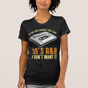 T-shirt Chanson des années 90 R&B Music Cassette Années 