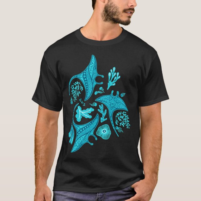 T-shirt Chanson des raies manta (Devant)