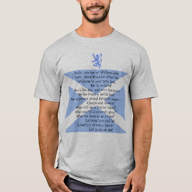 T-shirt Chanson écossaise de Wha Hae d'Ecossais de (Devant)