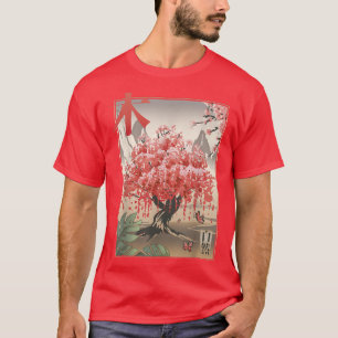 T-shirt Chanson japonaise Sakura Cerise Fleurs Arbre Rose