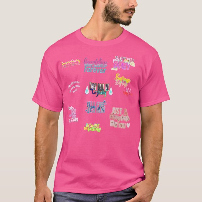 T-shirt Chanson Lyrics Crybaby (Devant)