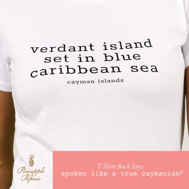 T-shirt Chanson nationale des îles Caïmans personnalisée (Créateur téléchargé)