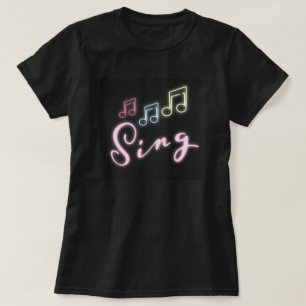 T-shirt Chanson personnalisée avec notes de musique