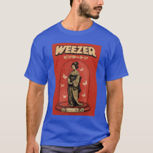 T-shirt Chanson Weezer Pinkerton Butterfly Vintage r japon