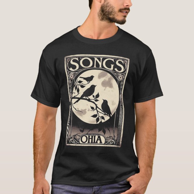 T-shirt Chansons : Ohia / Jason Molina - Oiseaux (Devant)