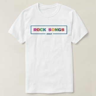 T-shirt Chansons rock uniquement