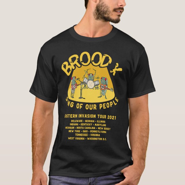 T-shirt chant de cicada de mon peuple (Devant)