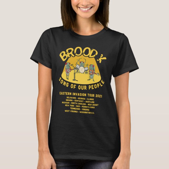 T-shirt chant de cicada de mon peuple (Devant)