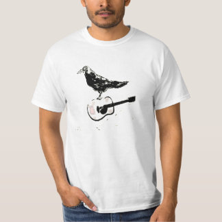 T-shirt chant de guitare raven