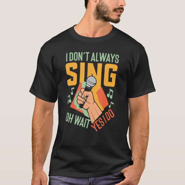 T-shirt Chant de karaoké (Devant)