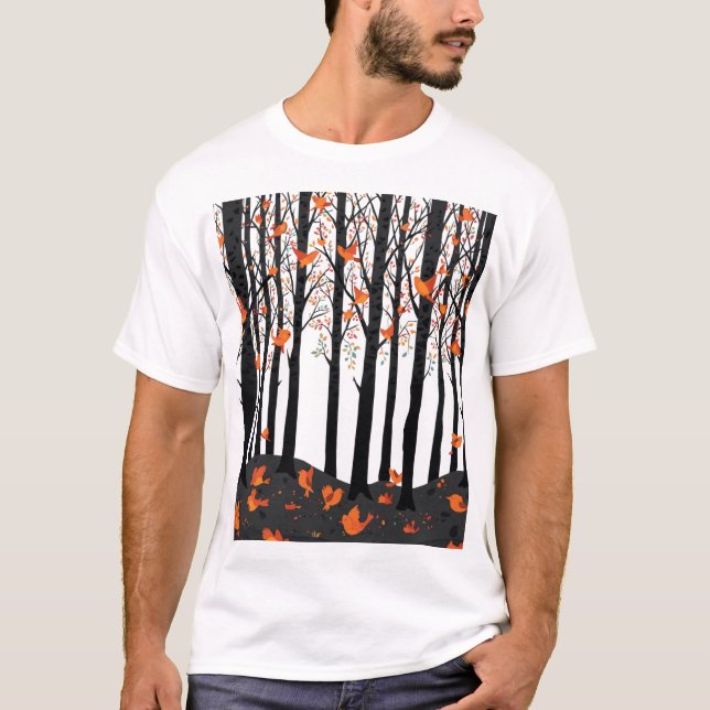 T-shirt Chant d'oiseau après le feu (Devant)