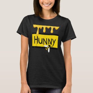T-shirt Chanté (miel) Jar Simulant avec du miel goutte a