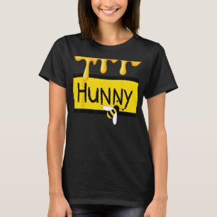 T-shirt Chanté (miel) Jar Simulant avec du miel goutte a