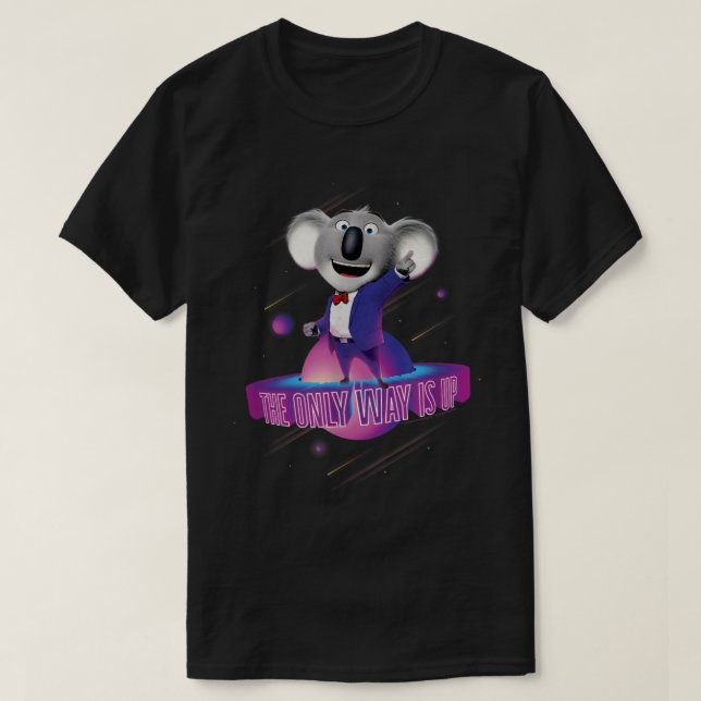 T-shirt Chanter 2 Buster Moon Retro Tir Stars (Design devant)